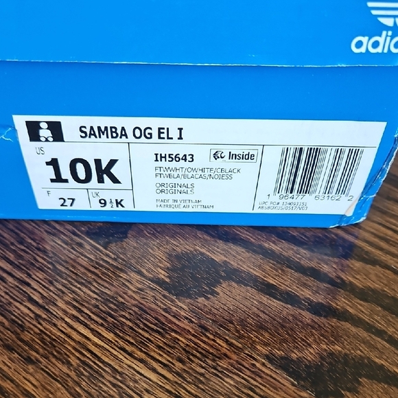 Adidas Samba White Black Sneakers - Picture 5 of 5